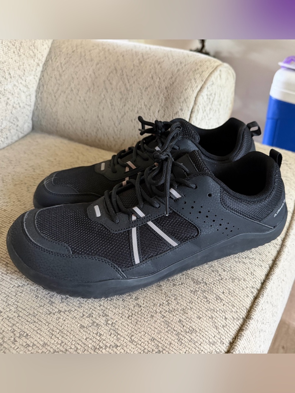 Men's Black Athletic Lace-Up Sneakers